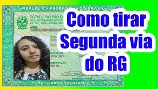 Como Tirar  A 1 E 2 Via De Identidade  2023 Detran Rj