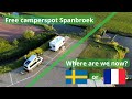 Are we in SWEDEN or FRANCE? And checking out free campsite SPANBROEK (NL).