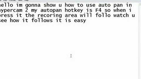 hypercam 2 auto pan tutorial