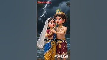 Radha Krishna Prem kahani #cartoon #viral #cat #cartoon video #ai #ternding #short
