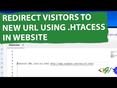 How to Redirect Visitors to a New URL using .Htaccess in Website | WordPress | HTML | PHP