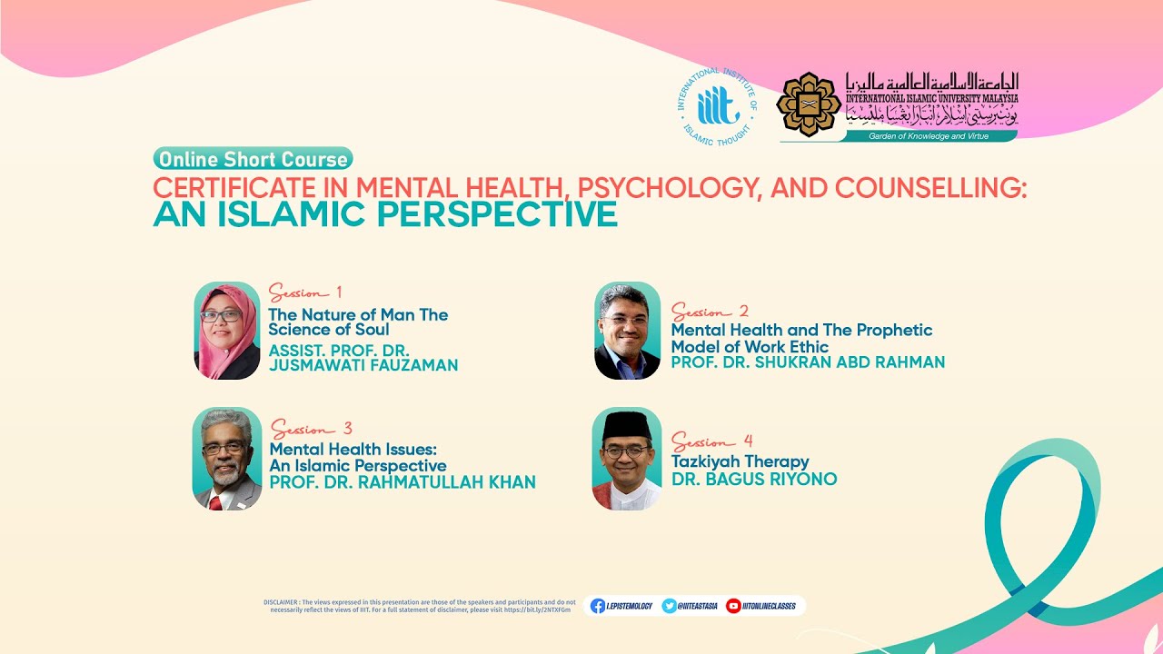 #2 MHPC-IIIT: Certificate in Mental Health, Psychology, and Counselling: An Islamic Perspective