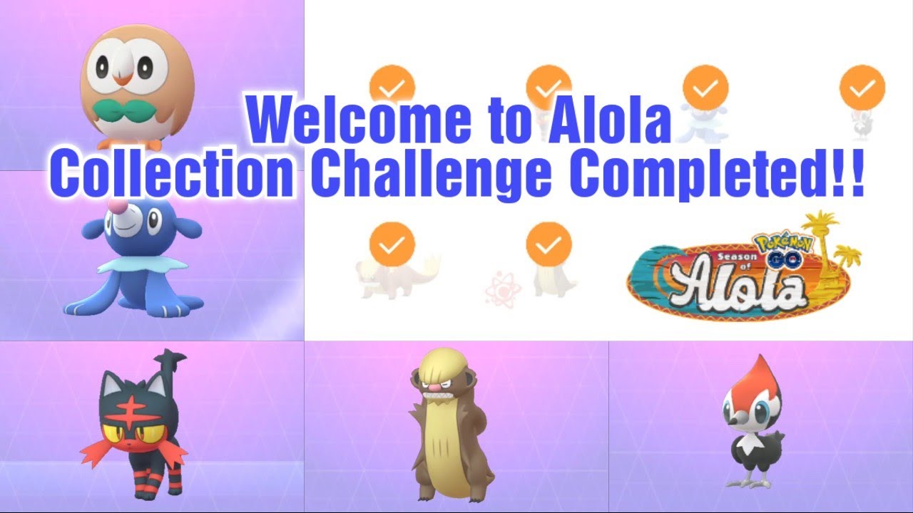 Pokemon Go Welcome To Alola collection challenge guide