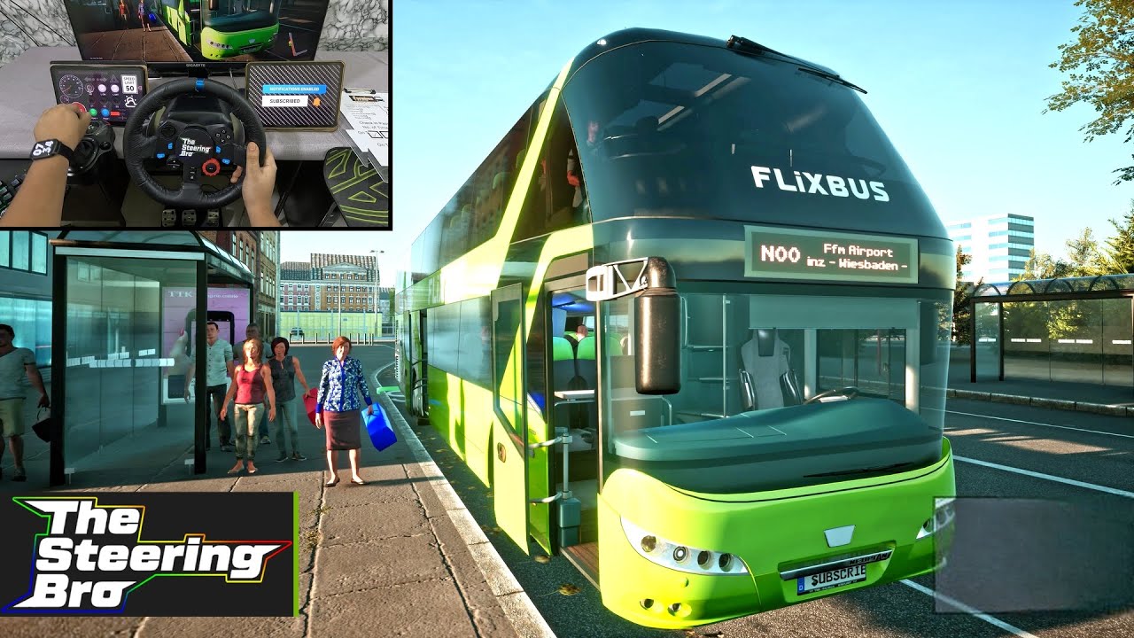 Bus Drivers Busy Day Realistic POV Driving - Neoplan Skyliner Fernbus | G29 Steering Wheel Gameplay