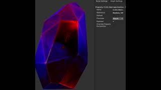 Unity Shadergraph 'Crystals' pt.3. the 'Color Out Of Space' toggle.