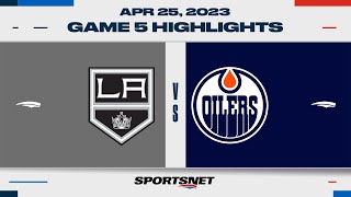 NHL Game 5 Highlights | Kings vs. Oilers - April 25, 2023