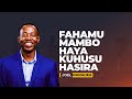 FAHAMU MABO HAYA KUHUSIANA NA HASIRA - JOEL NANAUKA