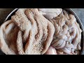 ஆட்டு குடல் சுத்தம் செய்வது இவ்வளவு  ஈசியா/goat intestine cleaning/boti cleaning