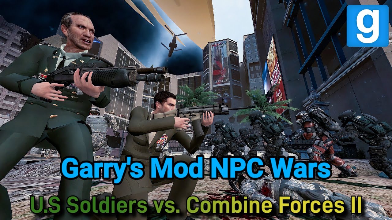 Garry's Mod NPC Wars - U.S Soldiers vs. Combine Forces Part 2