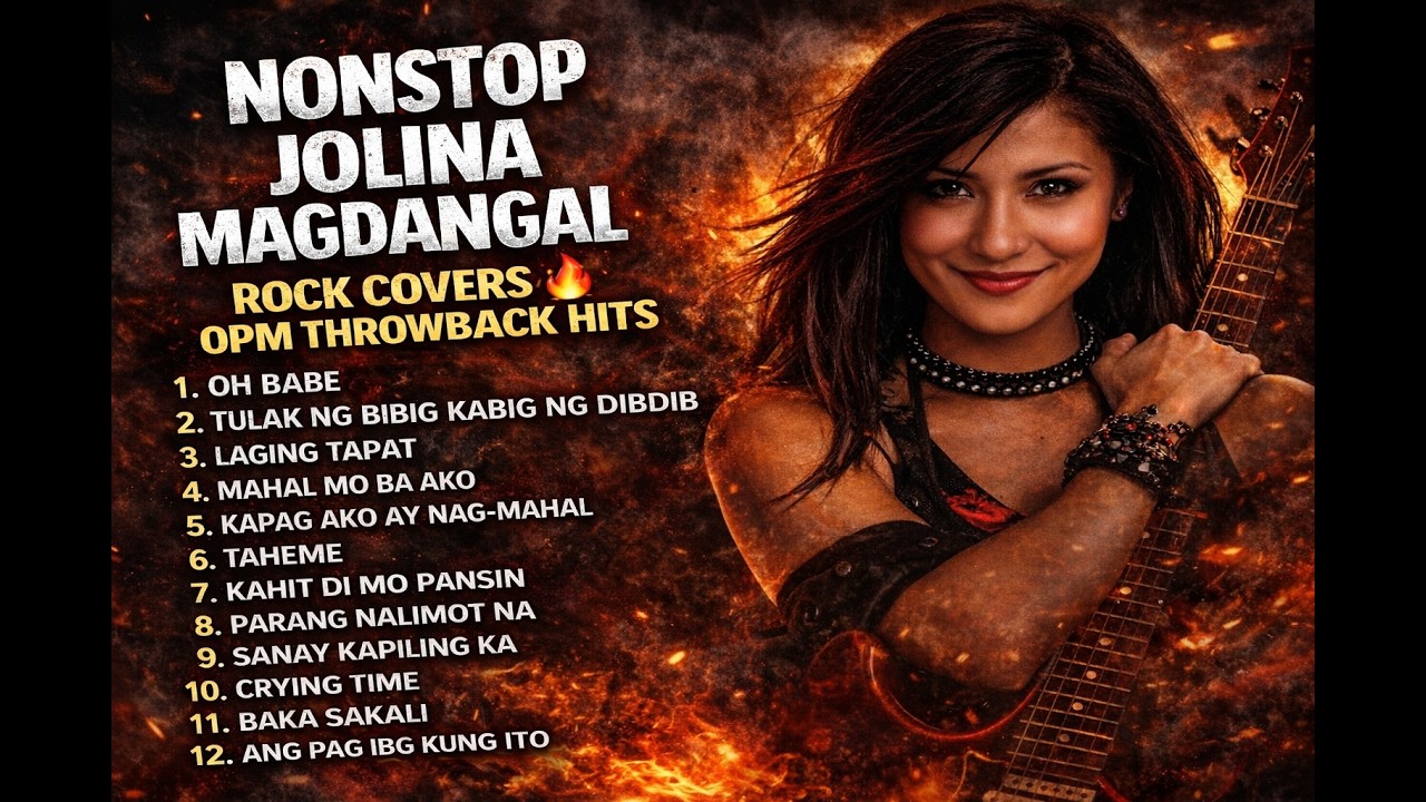 NONSTOP JOLINA MAGDANGAL ROCK COVERS 🔥 OPM THROWBACK HITS #coversong #opmsong #filipinosinger#rock