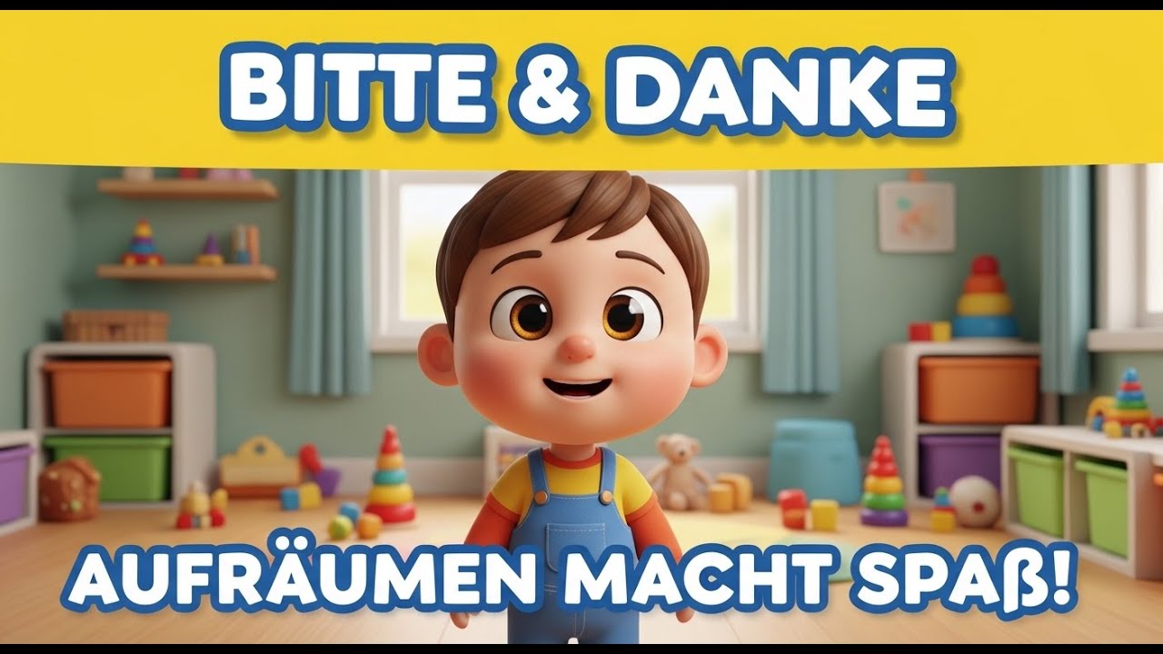 Bitte & Danke Lied für Kinder | Aufräumen macht Spaß – Gute Gewohnheiten lernen Deutsch