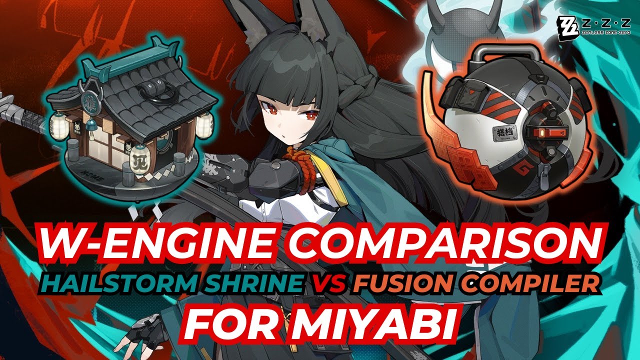 HAILSTORM SHRINE VS FUSION COMPILER COMPARISON FOR MIYABI! - ZENLESS ZONE ZERO
