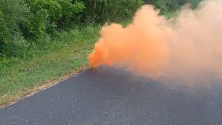 shutter bomb wire pull smoke gernade review and product demonstration