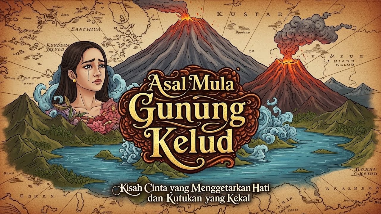 Janji Palsu Sang Putri Cantik! asal usul gunung kelud,cerita rakyat,kisah legenda