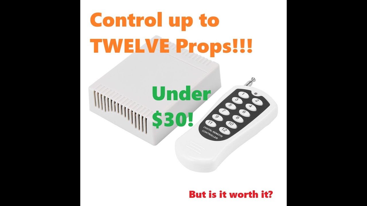 Using a 12 channel remote from Amazon for Halloween props
