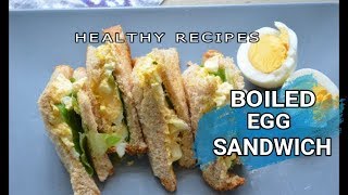 Boiled egg sandwich recipe - healthy breakfast/evening snacks ideas ||
how to make