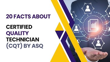 Certified Quality Technician (CQT) Certification By ASQ