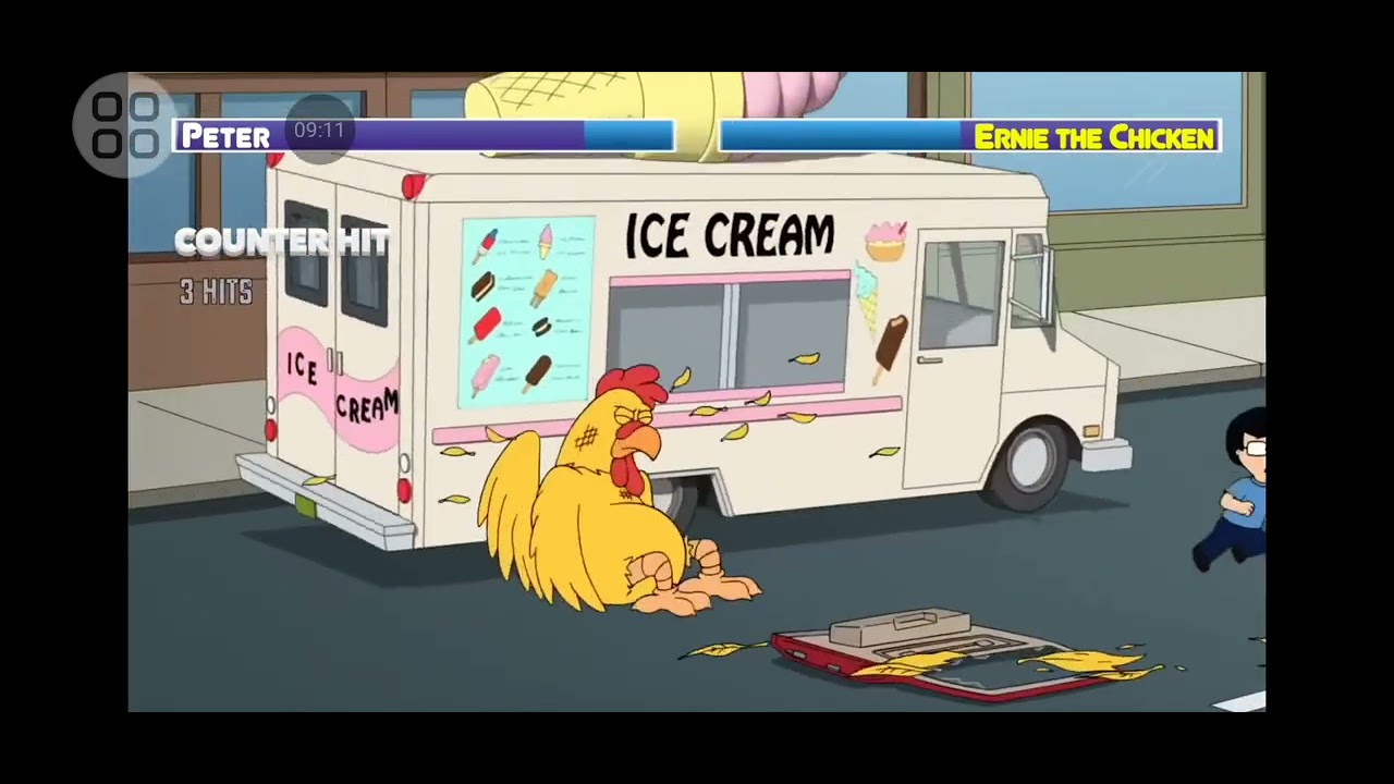 Cuộc chiến tranh của peter griffin vs gà tây khổng lồ trong family guy