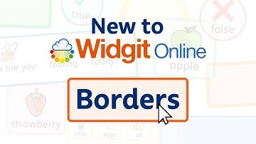 New to Widgit Online: Borders