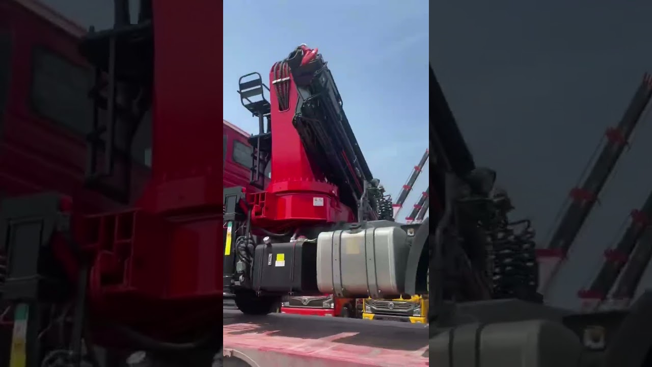 6x4 Howo tractor with crane