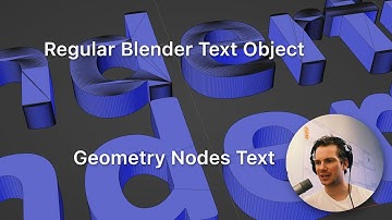 Blender Tutorial - GeoNodes Text Part 1 - Better 3D Text with Geometry Nodes #b3d