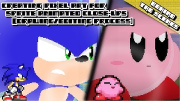 Creating Pixel Art For Sprite Animated Close Ups [Drawing/Editing Process]