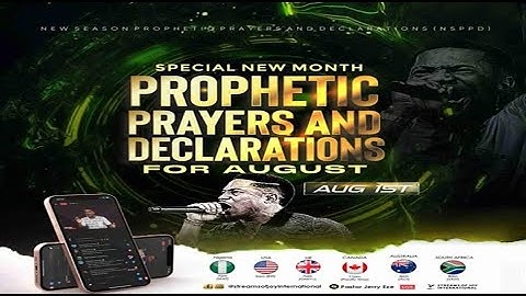 AUGUST SPECIAL NEW MONTH PRAYERS//5 DAYS OF THE WONDERS OF EL-ROI [DAY 5] || NSPPD ||1ST AUGUST 2025