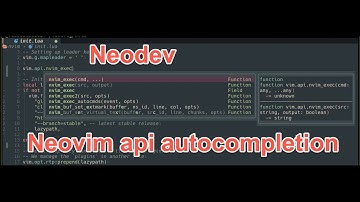 neodev.nvim - Weekly Neovim Plugin