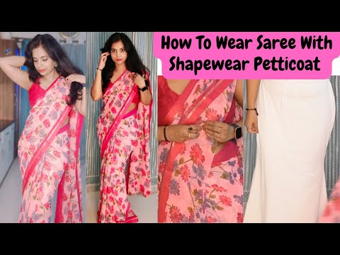 How to wear saree with shapewear, saree shapewear, zivame saree shapewear