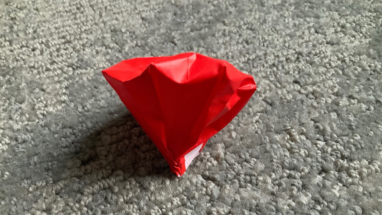 origami ruby/ jewelry origami art. Full tutorial of origami ruby By: Jeremy Shafer