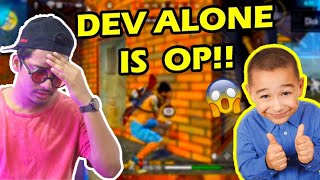 BBF Reacts to Dev Alone Best Gameplay to Learn Free Fire