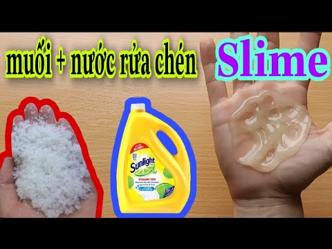 làm slime bằng muối