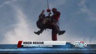 Hiker rescued by PCSO in Superstition Mountains