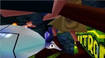 Crash Bandicoot 2 PS1 Cheats BIG OBJECTS Funny Moments #1