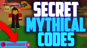 5 SECRET MYTHICAL CODES IN ROBLOX MINING SIMULATOR