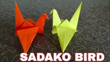 How to make an Origami Flapping Bird/ Sadako Crane  / Sudoku Bird / Paper Crane / Craft