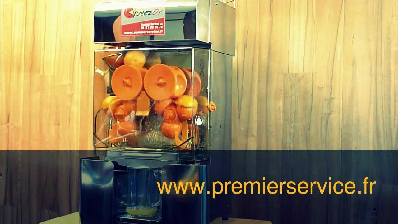 Presse agrume automatique : machine à jus d'orange professionnelle 