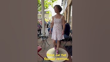 Miss Moonshine buckdancing at Bear on the Square festival - Dahlonega Georgia 2022 - oldtime jam