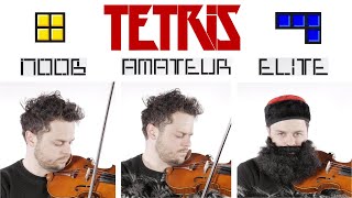 Video thumbnail of "4 Levels of Tetris Music: Noob to Elite"