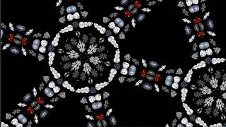 Kaleidoscope app - Winter theme - automatic rotation, zoom and movement -  slow shuffle screenshot 4