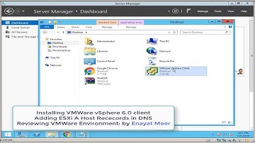 Video 6   Adding ESXi A Host Records and vSphere installation