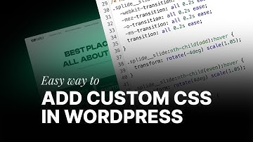Easy way how to add custom CSS code to WordPress (NO-PLUGINS)