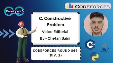 C. Constructive Problem | Codeforces Round 866 (Div. 2) | Codeforces | DCC NIT-A