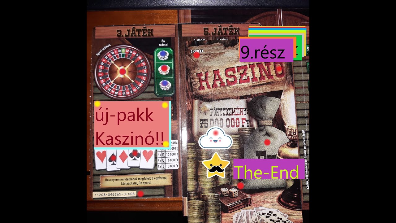 Kaszinó sorozat 9.rész (6-db Kaszinó sorsjegy)