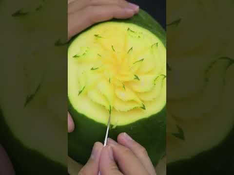 Superb papaya flower || fruit carving pefect