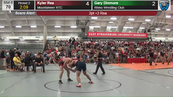 1194 Open Men 70 KG Kyler Rea Mountaineer RTC vs Gary Dinmore Rhino Wrestling Club 4137630104