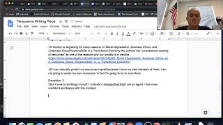 Persuasive Rough Draft