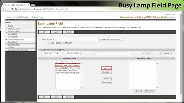 Enable Busy Lamp Fields