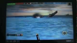 Gameplay Android Torpedo Run - Samsung Galaxy Tab P6210 - PT-BR Brasil screenshot 4