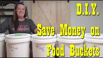 DIY Long Term Food Storage in Buckets for Cheap ~ Emergency Survival Preparedness